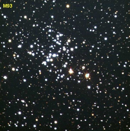 Típus: Nyílthalmaz, &alpha; = 7:44:30, &delta; = -23:51:24, Csillagkép: Puppis | Hajófara, Fényesség: 6.2, Méret: 600